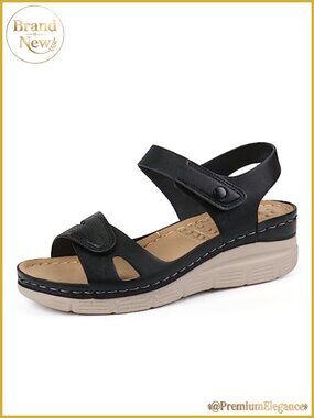 Women's Arch Support Walking Sandals Orthotic Adjustable Ankle Strap Open Toe